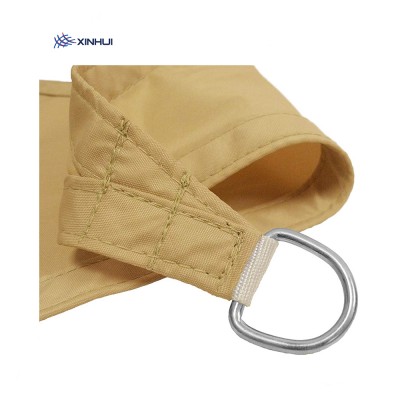 high quality 3x5M 160gsm Square sand color shade sail waterproof