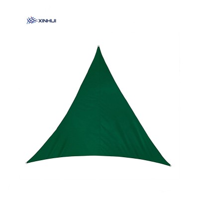 160gsm 5x5x5M triangle green color waterproof shade cloth