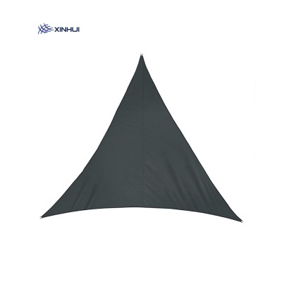 china factory 3x3x4.25M 160gsm gray color triangle waterproof sun shade fabric